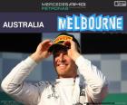 Нико Росберг празднует свою победу в Гран Гран-при Австралии 2016